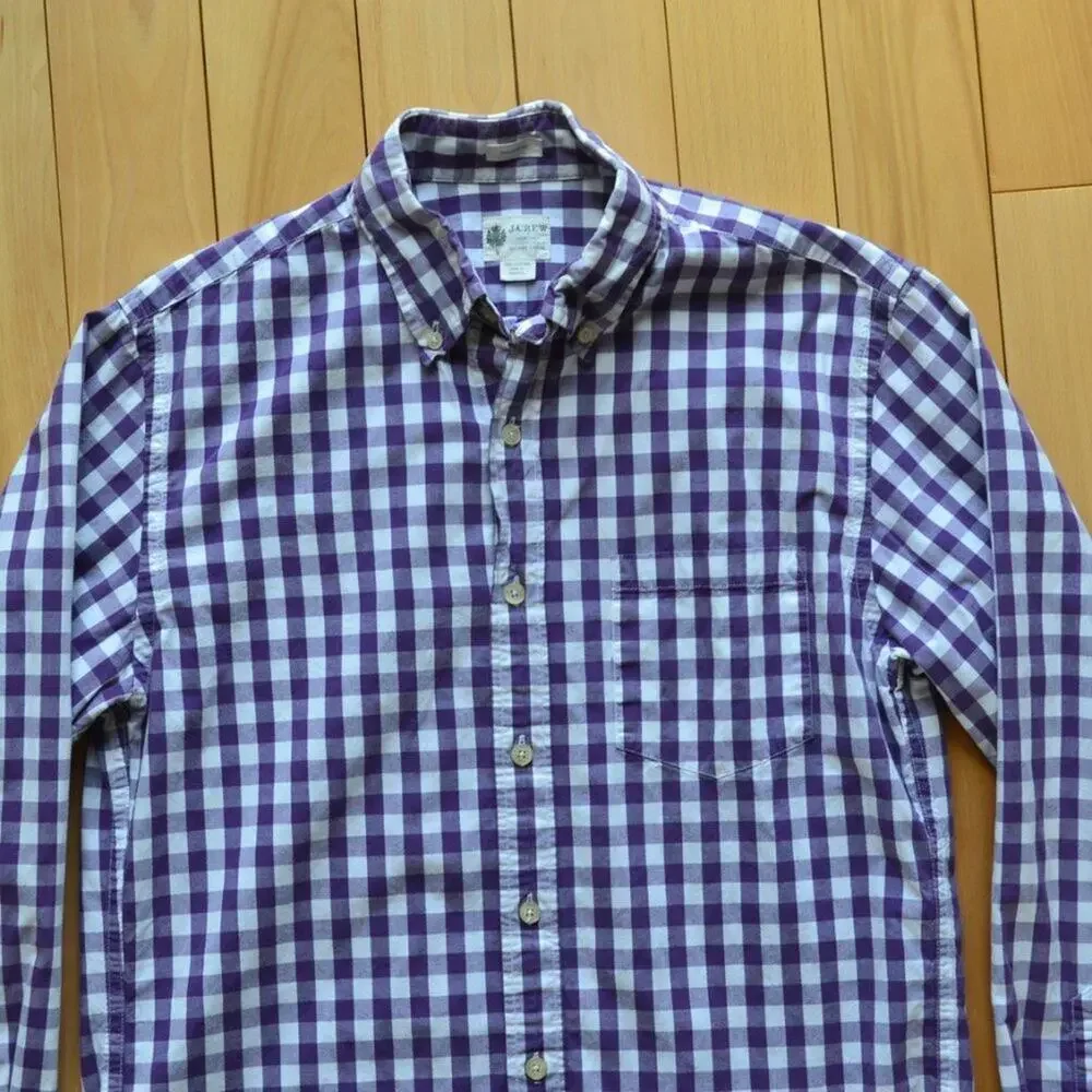 J Crew Button Down Shirt Plaid Check
